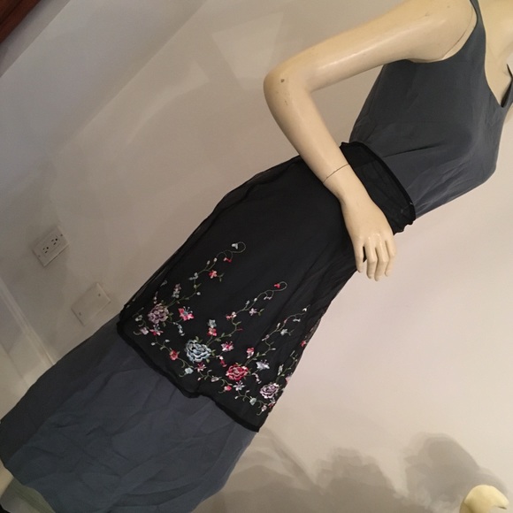 {New} Jones New York Petite silk midi dress 👗 - Picture 3 of 8